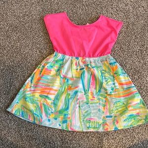 Lilly Pulitzer Pink and Multicolor Kids Dress